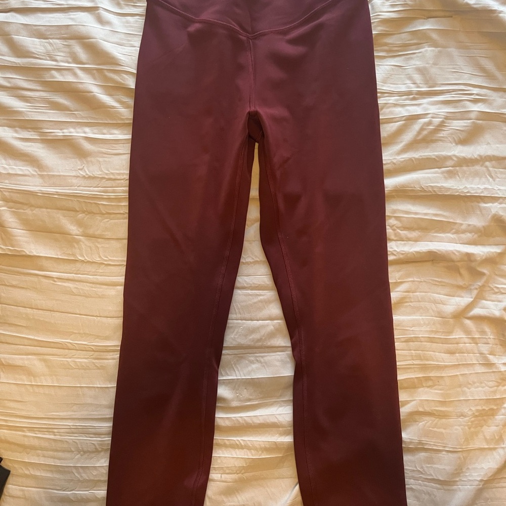 Lululemon Wunder Under Smoothcover High Rise 25” Tights - Garnet